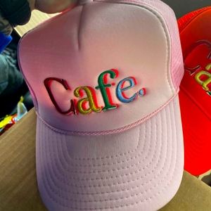 PINK GRISELDA CAFE TRUCKER HAT